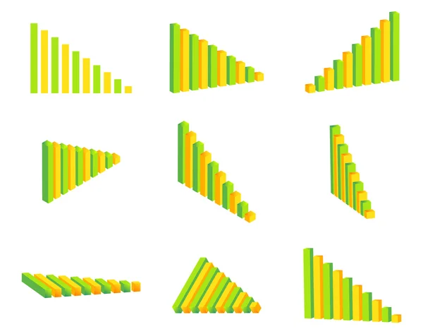 Graph set — Stock Vector