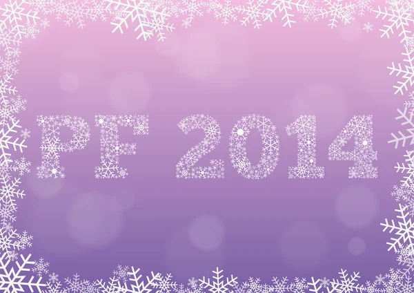 Pink PF 2014 snowflake style