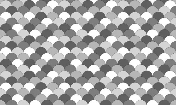 Greyscale fish scale pattern — Stock Vector