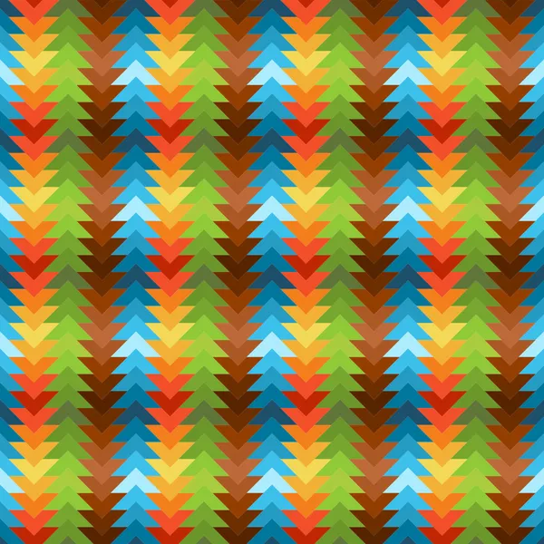 Inconsútil arco iris patrón traingular — Archivo Imágenes Vectoriales