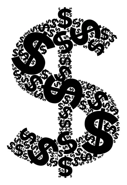 Money symbol typography — Stock Vector