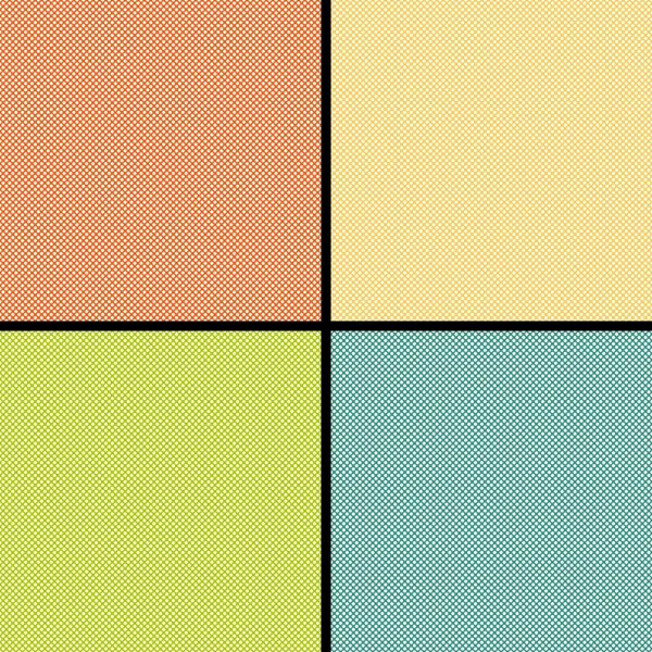 4 polka dot seamless pattern set — Stock Vector