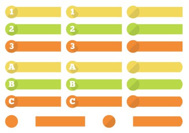 1-3: (a - c) etiketleri ilerleme