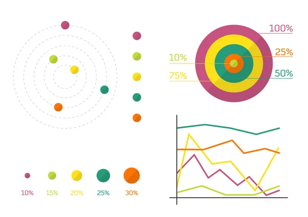 Conjunto infográfico — Archivo Imágenes Vectoriales