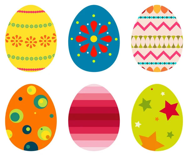 Easter eggs collection — Stock Vector