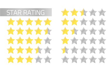 yıldız derecesi çubukları