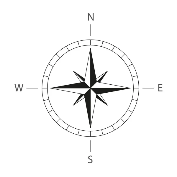 Kompas illustratie — Stockvector