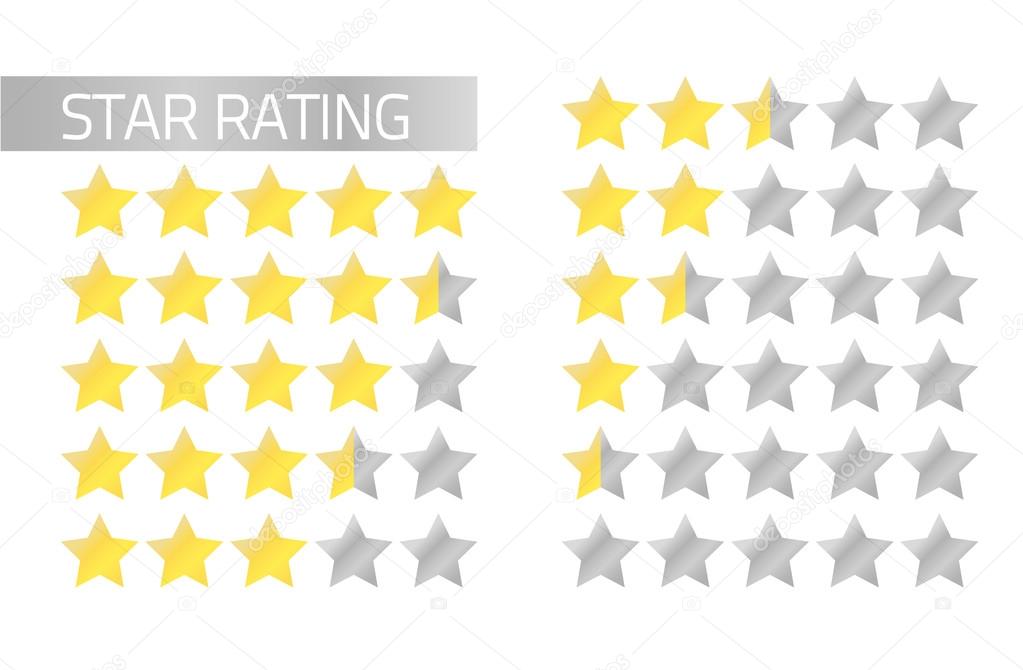 Star rating bars