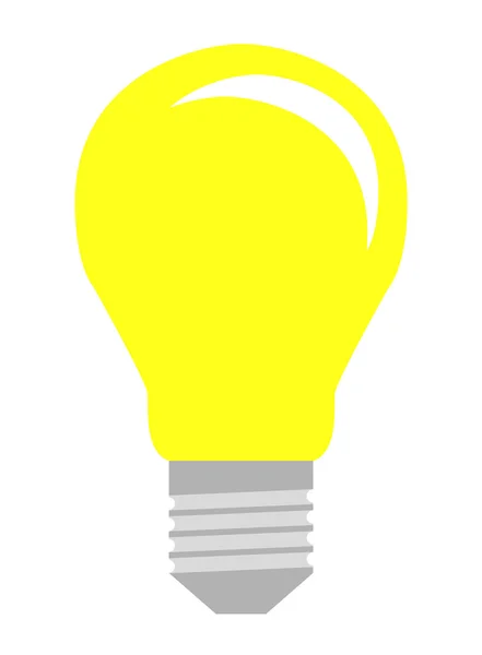 Lightbulb in flat style — Stock Vector