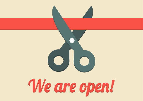We are open illustration