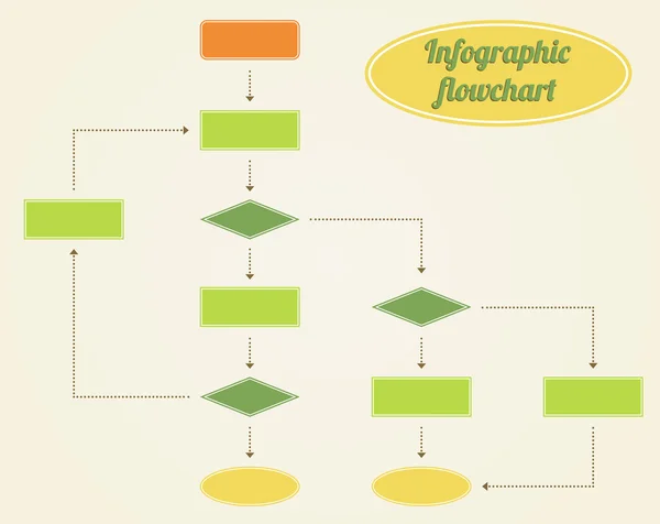 Infografía del diagrama de flujo — Archivo Imágenes Vectoriales