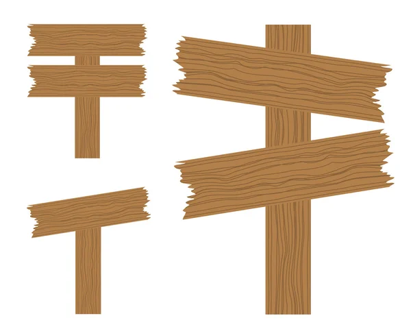 Holzschildersammlung — Stockvektor