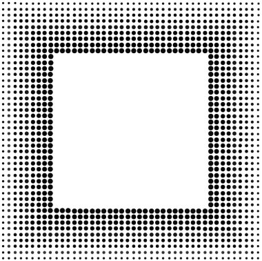 yarı ton sqaure çerçeve