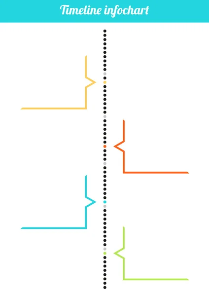 Grafico informativo verticale della timeline — Vettoriale Stock