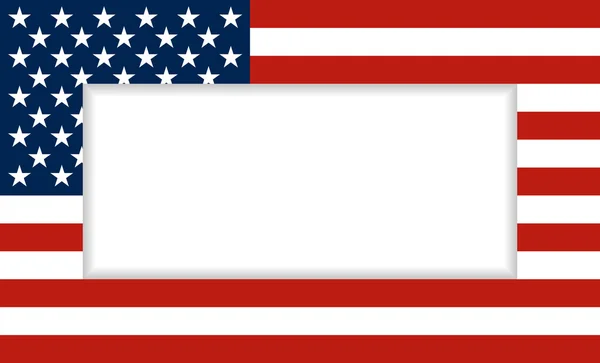 Cadre drapeau USA — Image vectorielle