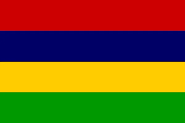 毛里求斯的旗子 — 图库矢量图片