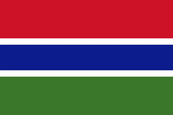 冈比亚国旗 — 图库矢量图片
