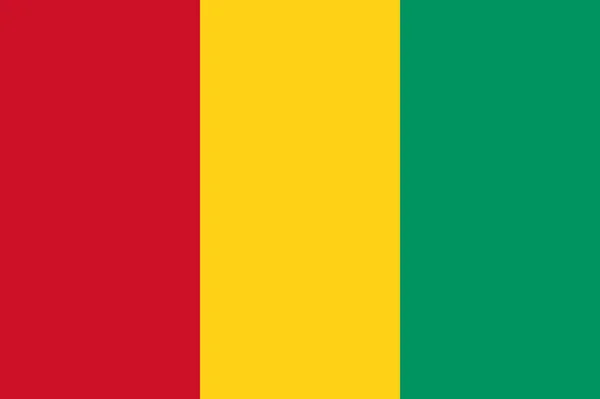 Vlag van Guinee — Stockvector