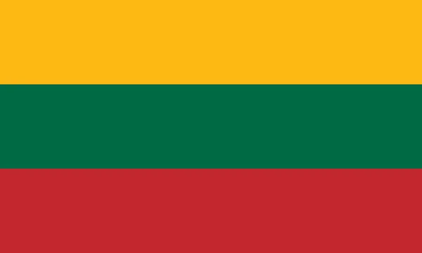 Bandeira de lithuania —  Vetores de Stock