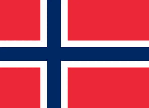 Norges nationale flag – Stock-vektor