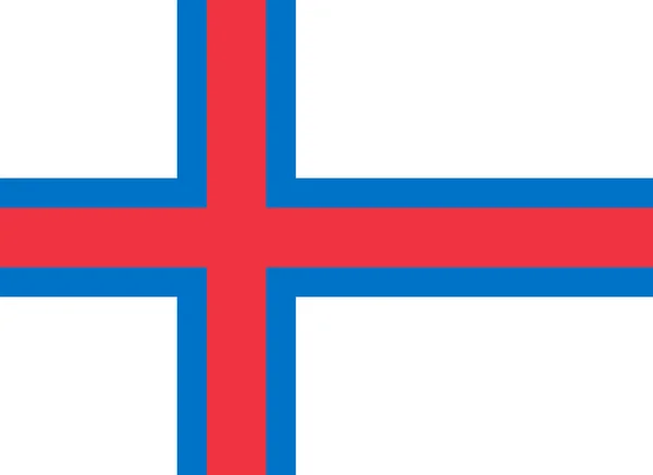 Nationalflagge der Färöer — Stockvektor