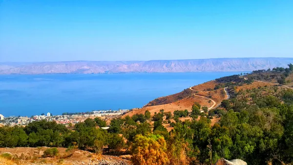 Вид на озеро Галилейское — стоковое фото