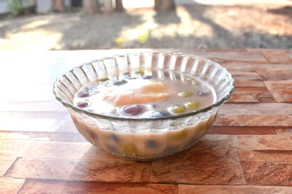 Thai Dessert Bua Loy Khai Hwan Bualoy Sweet Egg Sweet — Fotografia de Stock