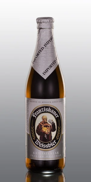 Franziskaner Weissbier Kristallklar Beer — Stock Photo, Image