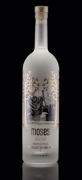Bottle of Moses Super Premium vodka — Stock Photo, Image