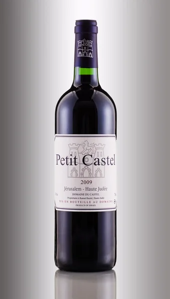 Бутылка Petit Castel 2009 — стоковое фото