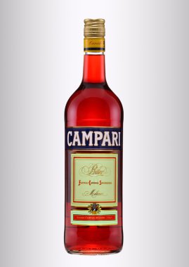Bottle of Campari Bitter Liqueur clipart
