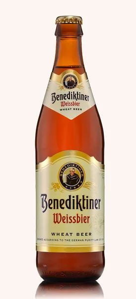 Boottle of Benediktiner beer — Stock Photo, Image