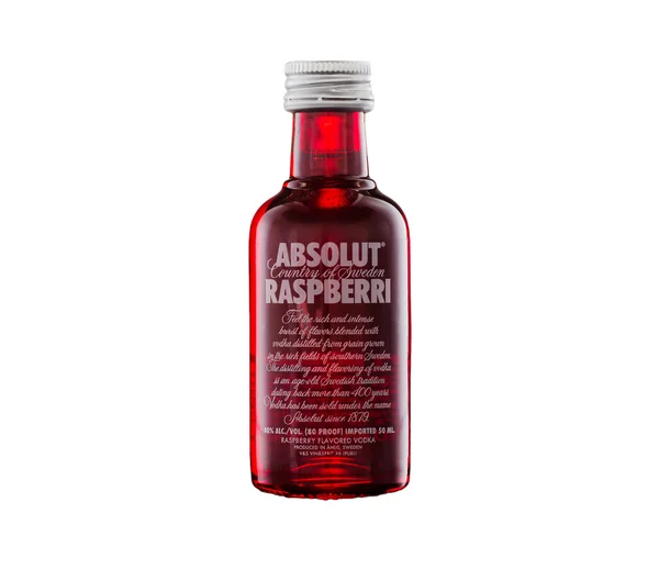 Absolut Raspberri; vodka 50ml — Fotografia de Stock