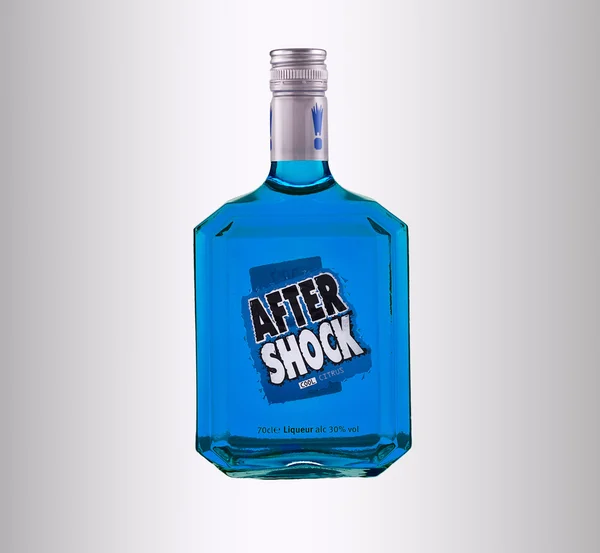 Liquore di agrumi freddo blu post shock — Foto Stock
