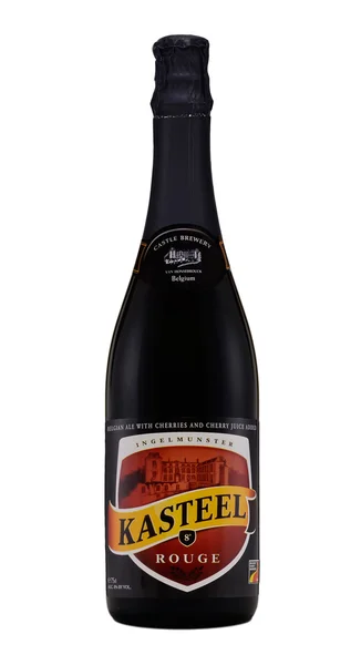 Kasteel rouge ovocné pivo — Stock fotografie