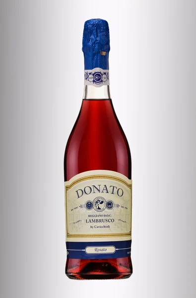 Wino musujące donato reggiano doc. — Zdjęcie stockowe