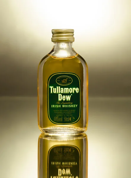 Tullamore Dew Whiskey miniature bottle — Stock Photo, Image