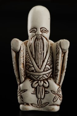 el Fukurokuju netsuke oyma