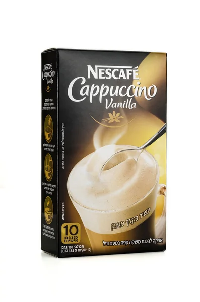 Nescaffe cappuccino vanilya softbox — Stok fotoğraf