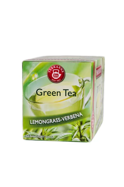 Pompadour grüner Tee mit Zitronengras-Eisenkraut — Stockfoto