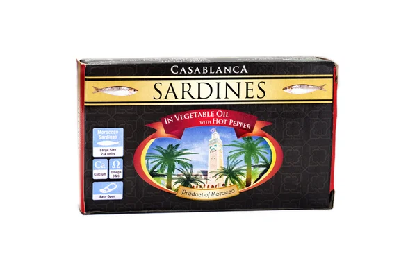 Canned Casablanca Sardines — Stock Photo, Image