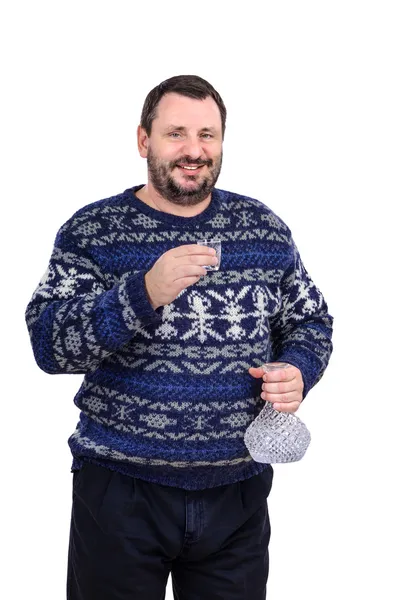 fat man in christmas jumper