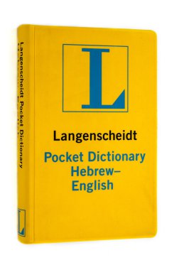 Langenscheidt Pocket Hebrew-English Dictionary clipart