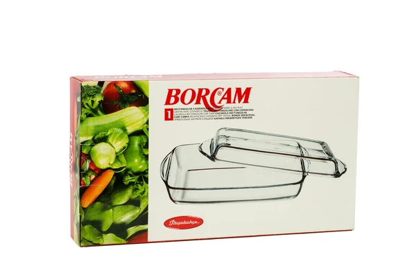 Carton box of Borcam Rectangular Casserole — Stock Photo, Image