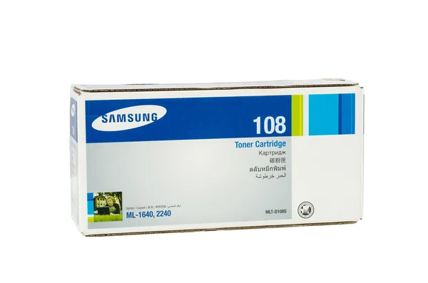 Boîte en carton de cartouche de toner Samsung — Photo