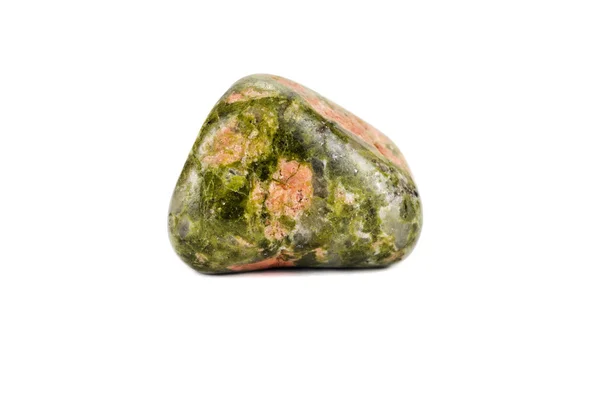 Pietra preziosa unakite — Foto Stock