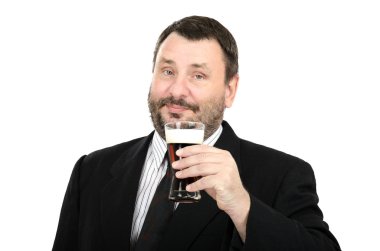 ale cam koruma kıyafetli sakallı adam