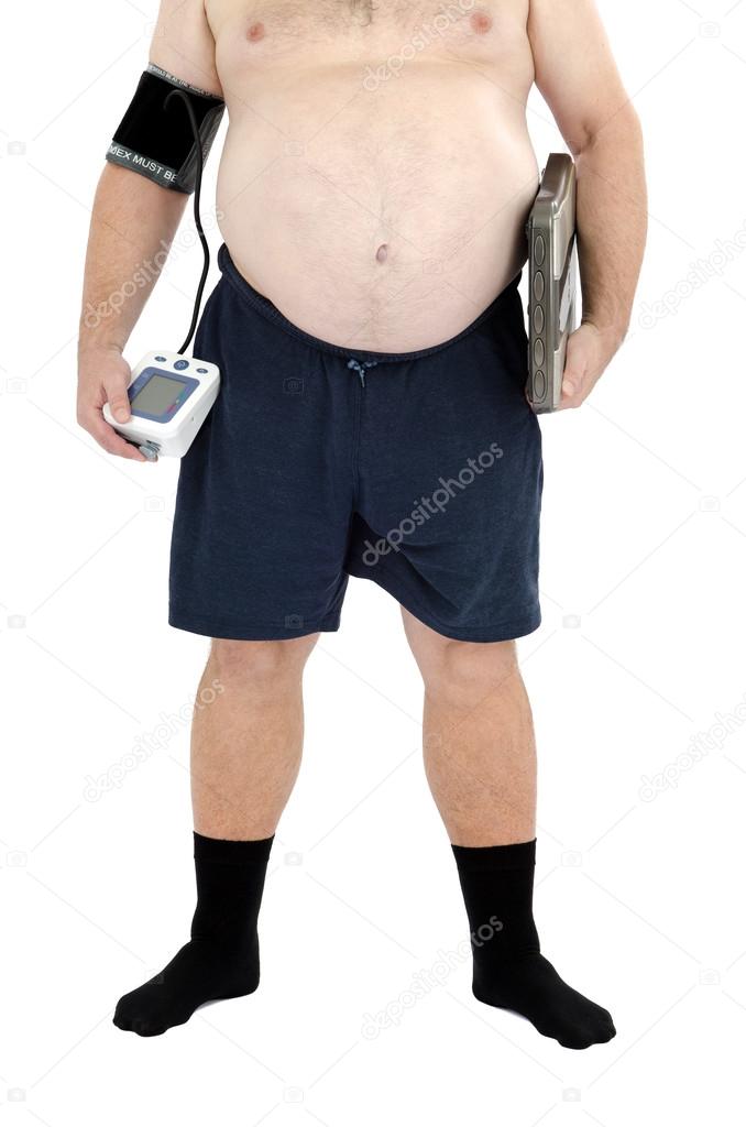 Fatty with scales and blood pressure tool