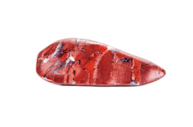 Brecciated jasper stone brick red color clipart