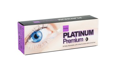 Platinum premium yumuşak Kontakt lens kutusu